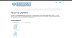 Desktop Screenshot of chemshell.org